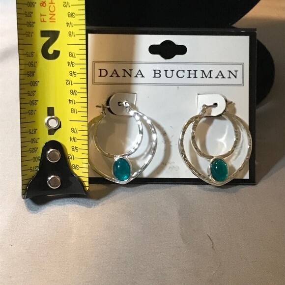 Dana Buchman Fashion Hoop Earrings Silver - Picture 4 of 4